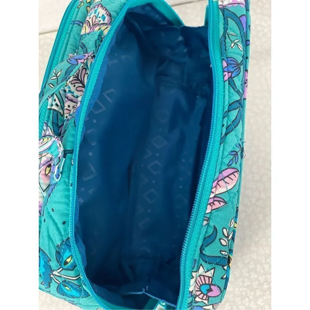 VERA BRADLEY Blush & Brush Makeup Case - PEACOCK GARDEN